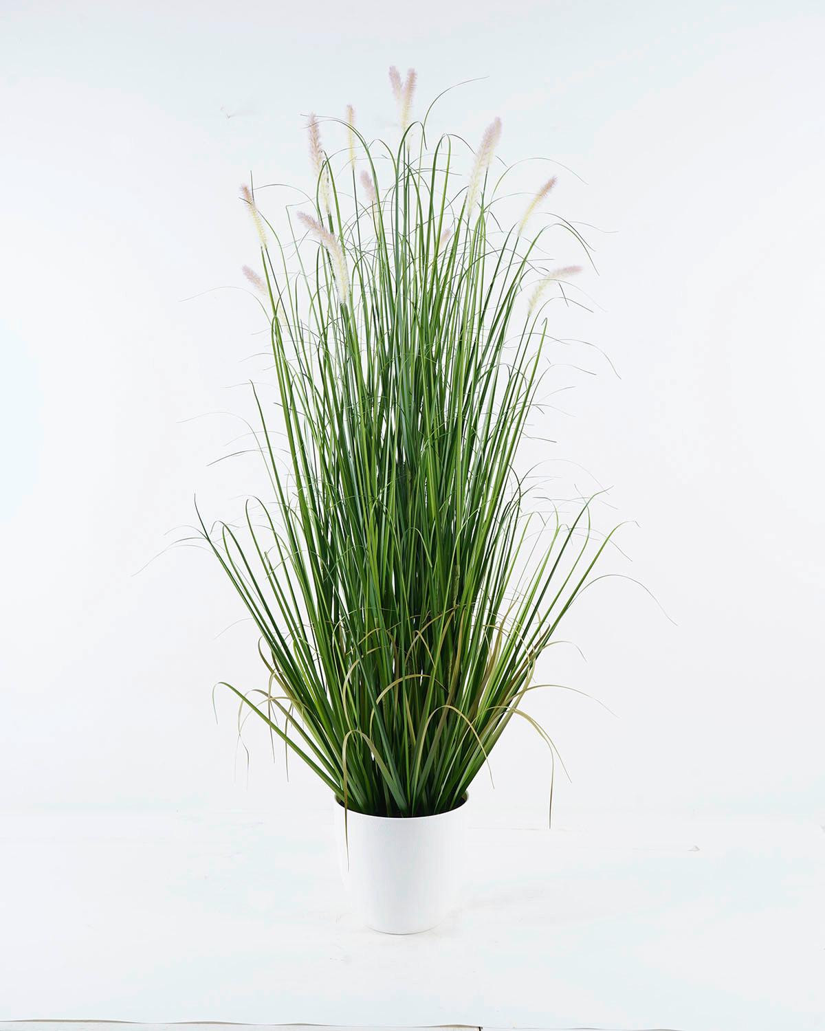 Fűköteg Patrik - fehér/zöld, műanyag (40/40/137cm)