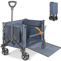 Bollerwagen Blau/Graphitfarben - Blau/Graphitfarben, Basics, Textil/Metall (44/19/31cm) - Modante