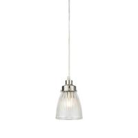 Pendelleuchte Bellis Pendant Weiß/Nickel max. 40 Watt - Weiß/Nickelfarben, Design, Glas/Metall (11/11/18cm) - Markslöjd