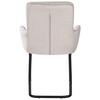 STOL MED ARMSTÖD NOVA - beige/svart, Modern, metall/textil (61/91/65cm) - Mömax