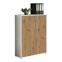 AKTENSCHRANK OFFICE EDITION - Eiche Artisan/Weiß, MODERN, Holzwerkstoff (84,4/113,6/33cm) - MID.YOU
