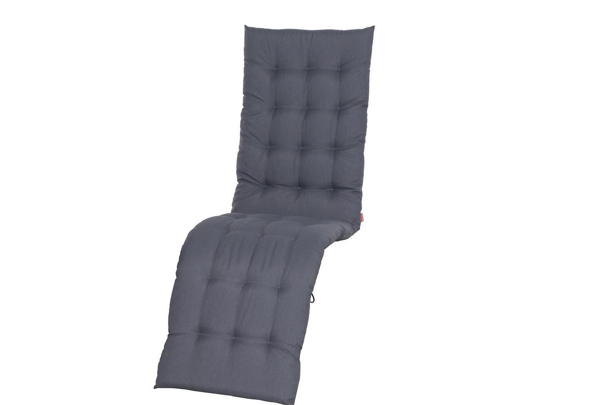 Siena Garden Liegenauflage Grau - Grau, KONVENTIONELL, Textil (48/6/160cm) - Siena Garden