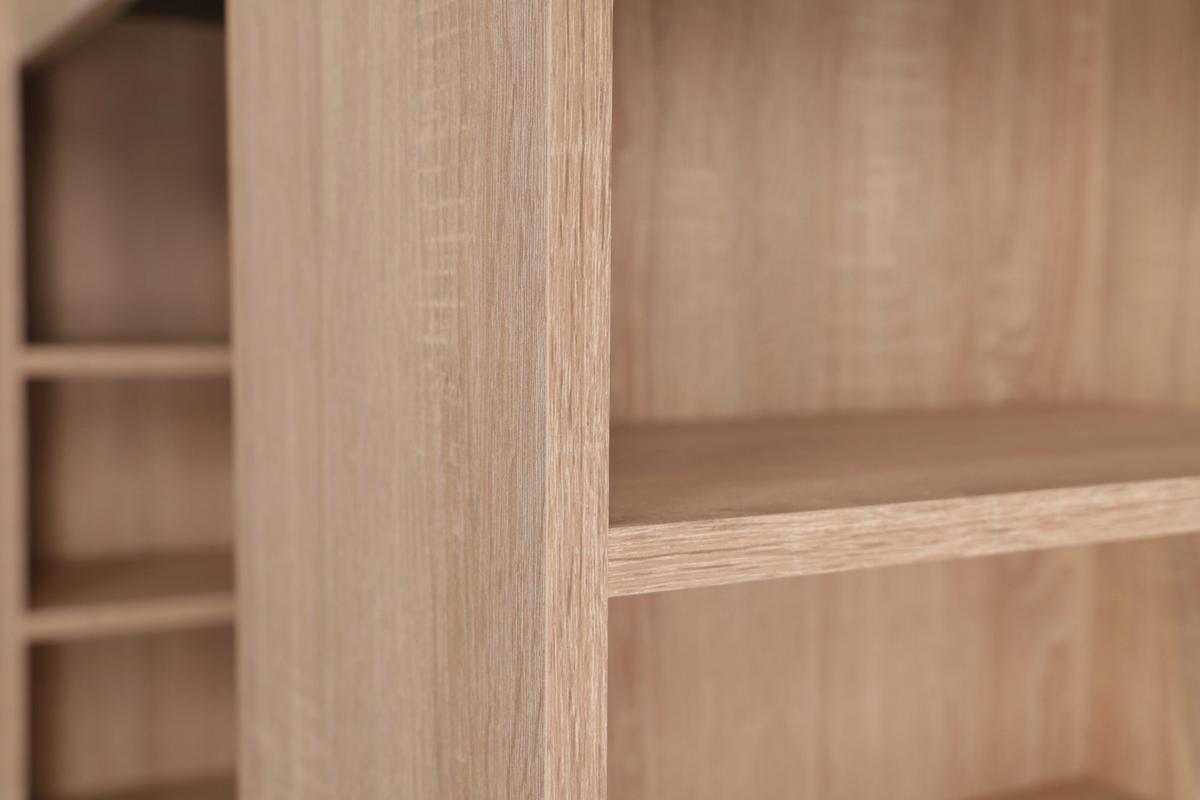 Barska Miza Merle, Barva Hrasta, Črna, 103x50cm - črna/barve hrasta, Design, leseni material (103/50/115cm) - Respekta