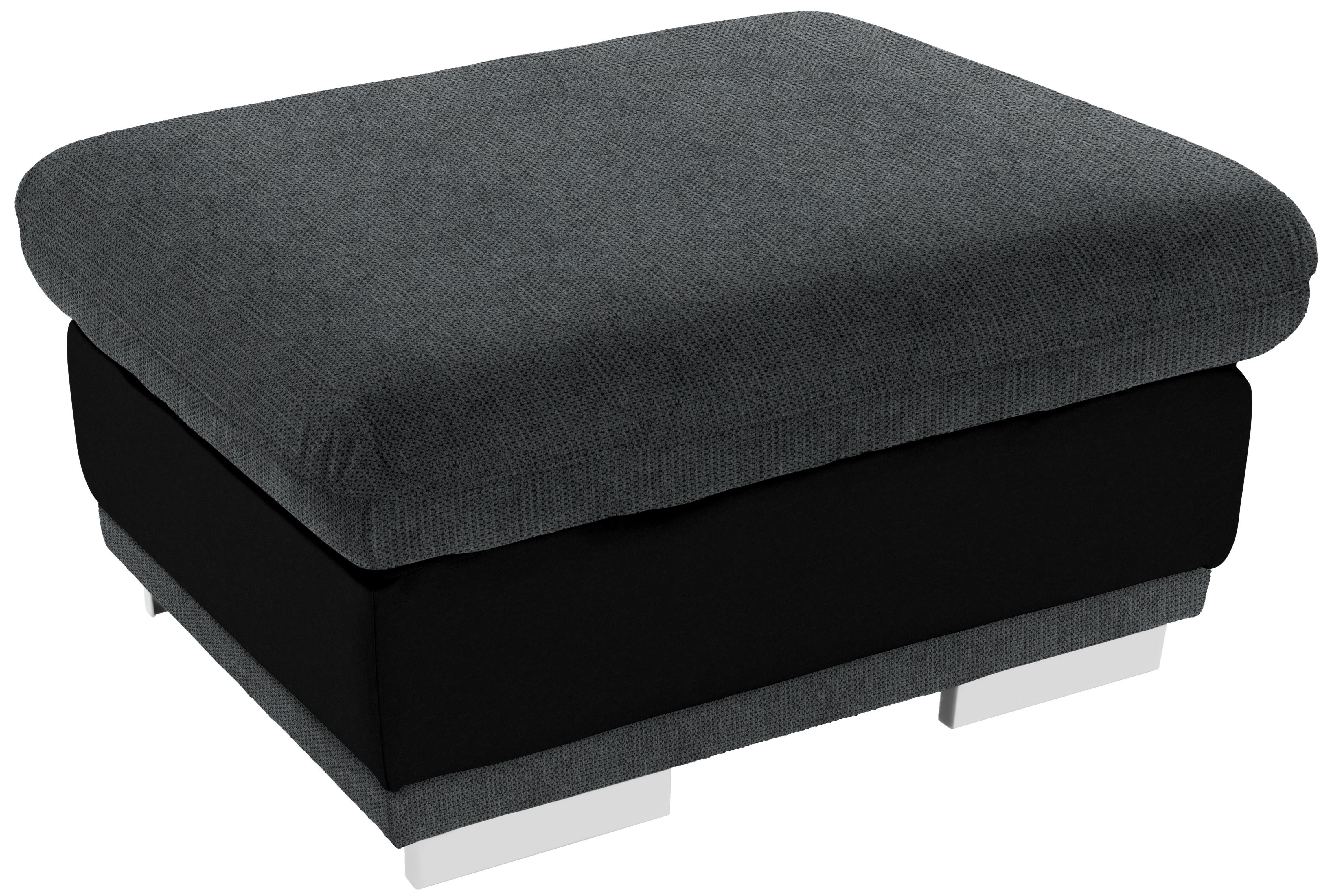 Tabure Seaside - barve kroma/siva, Konvencionalno, kovina/tekstil (97/47/67cm) - Premium Living