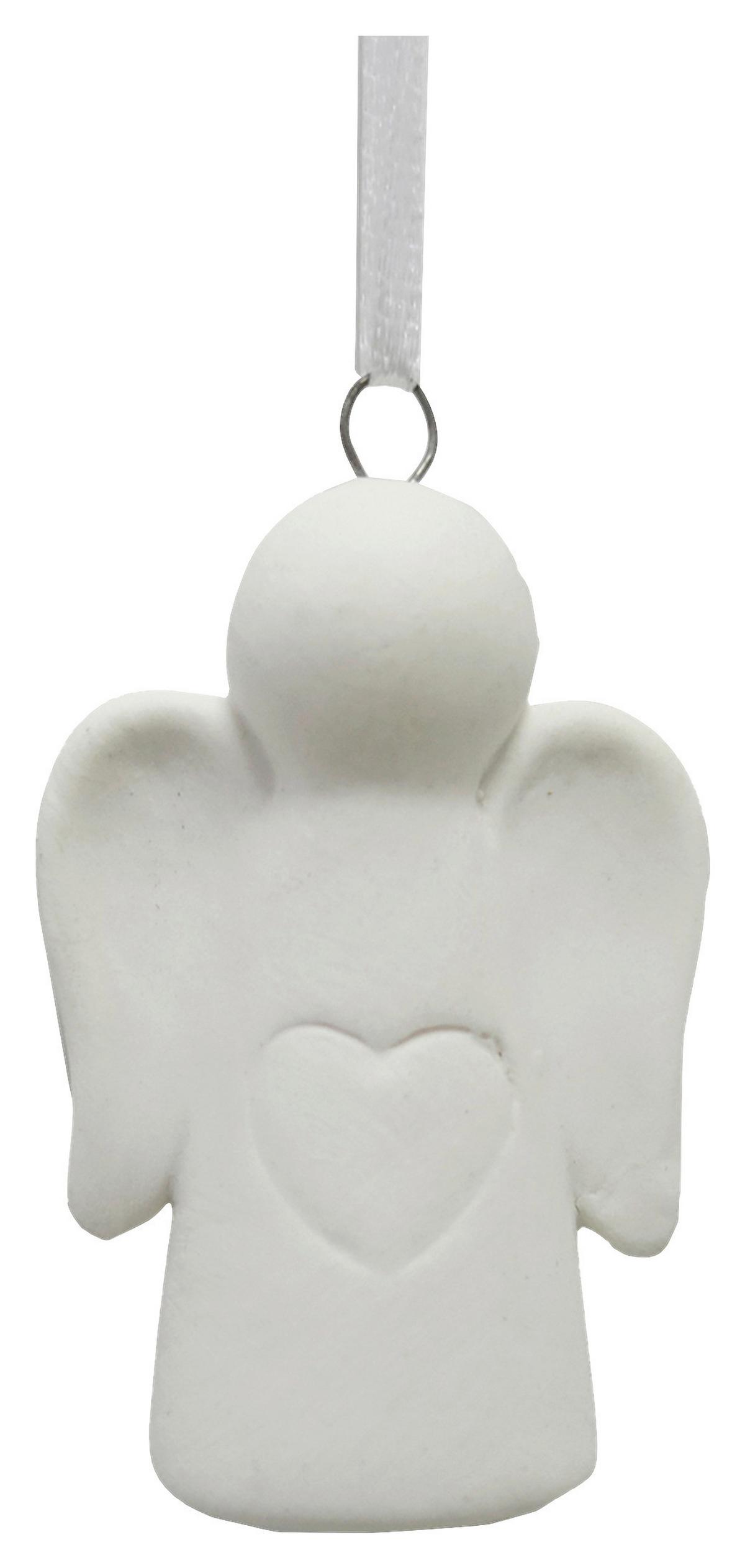 Függődísz Sweety - fehér, Konventionell, textil/kerámia (4,2cm) - Modern Living