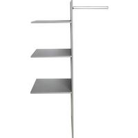 Belső Elosztás Tolóajtós Szekrényhez - szürke, fa (87/147/50cm)