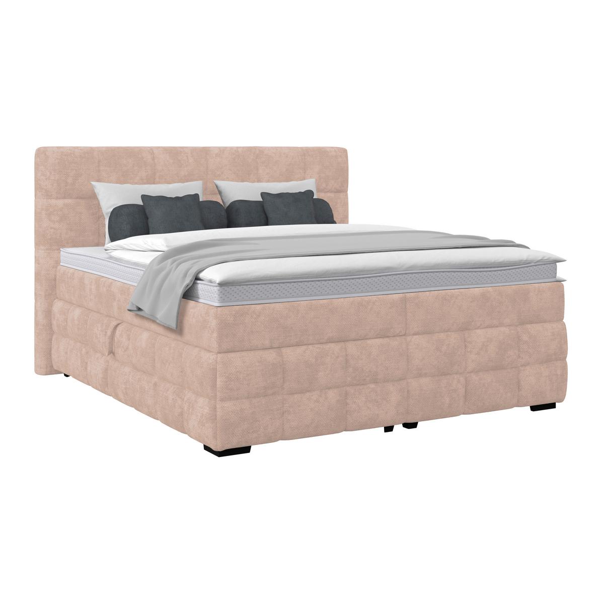 PAT BOX VEGA - bej/verde, Trend, lemn/textil (200/200cm) - Modern Living