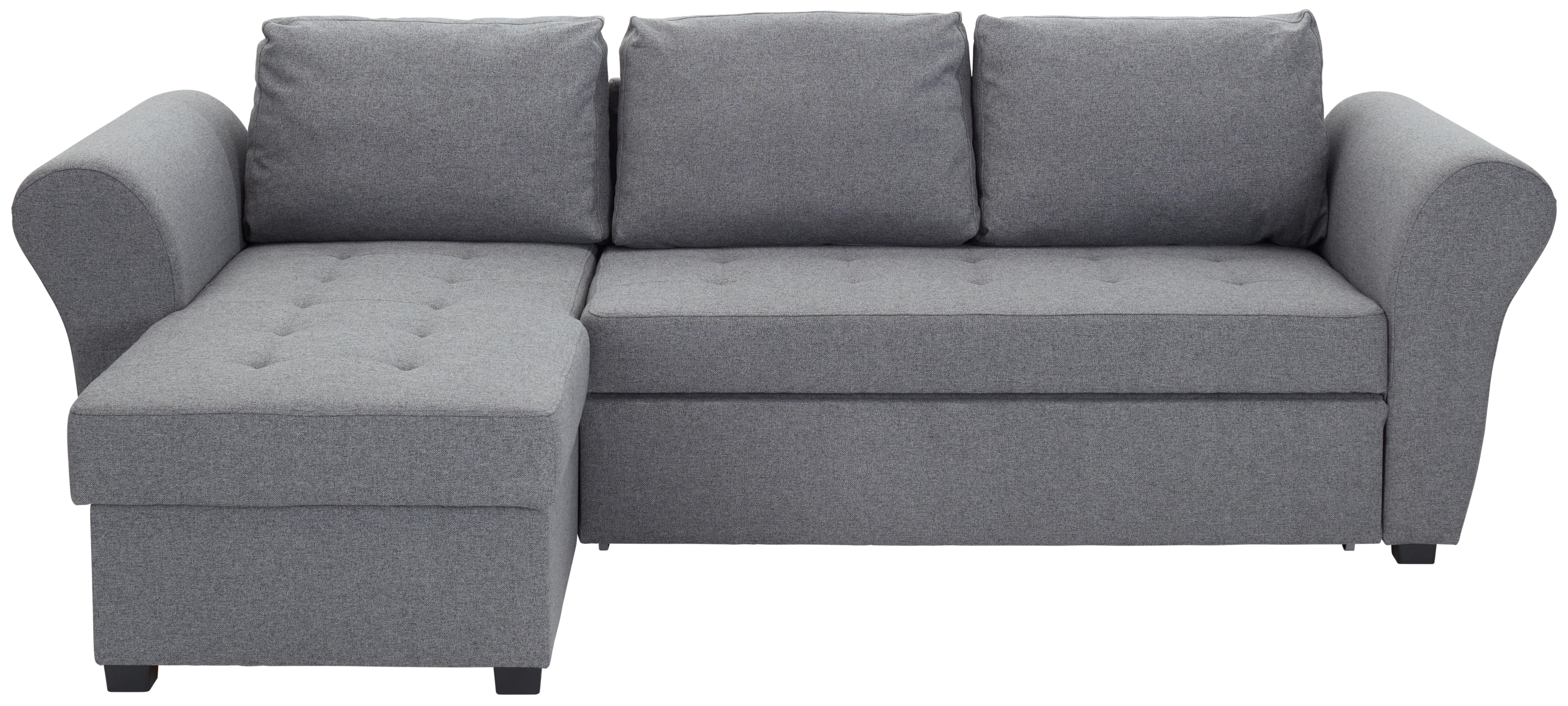 Sedežna Garnitura Lasse, Z Ležiščem - črna/antracit, Moderno, umetna masa/tekstil (260/155cm) - Mömax