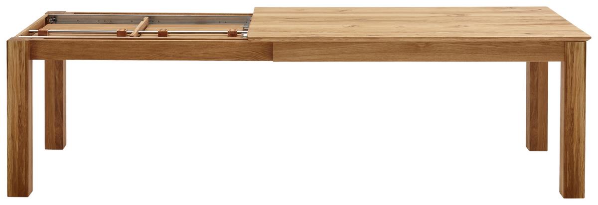 STÓŁ DO JADALNI FAMILIA - kolor dębowy, Konventionell, drewno (160-260/100/76cm) - Linea Natura