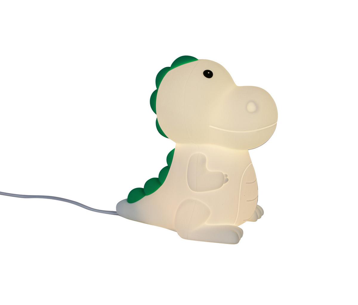 Nočna Lučka Dino - bela, Moderno, umetna masa (8,5/13,8/13,5cm) - Mömax