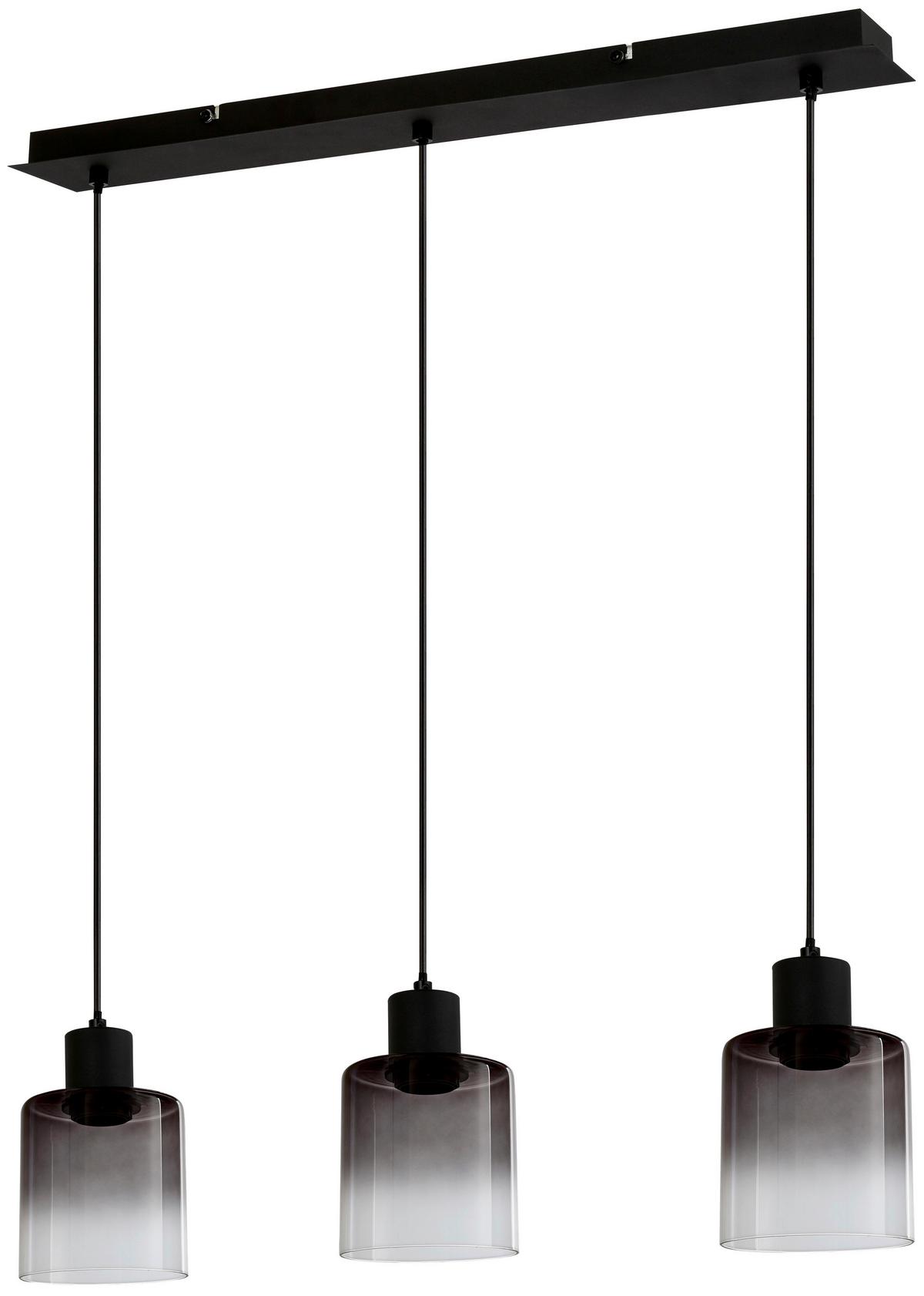Viseča Svetilka Estelle, 3 X 25 W - črna, kovina/umetna masa (64/12/120cm) - Mömax