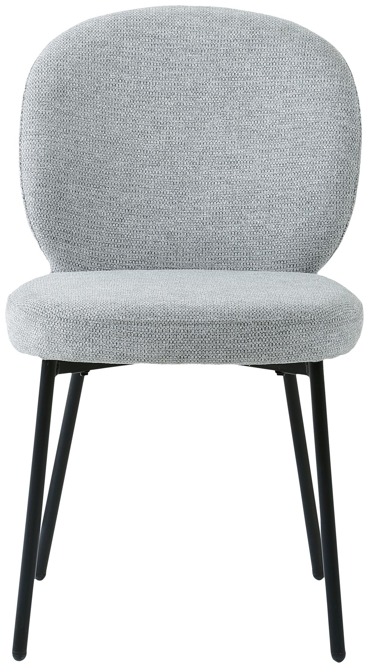 KRZESŁO DANIELE  -EXKLUSIV- - czarny/szary, Design, metal/drewno (49/86/64cm) - Ambia Home