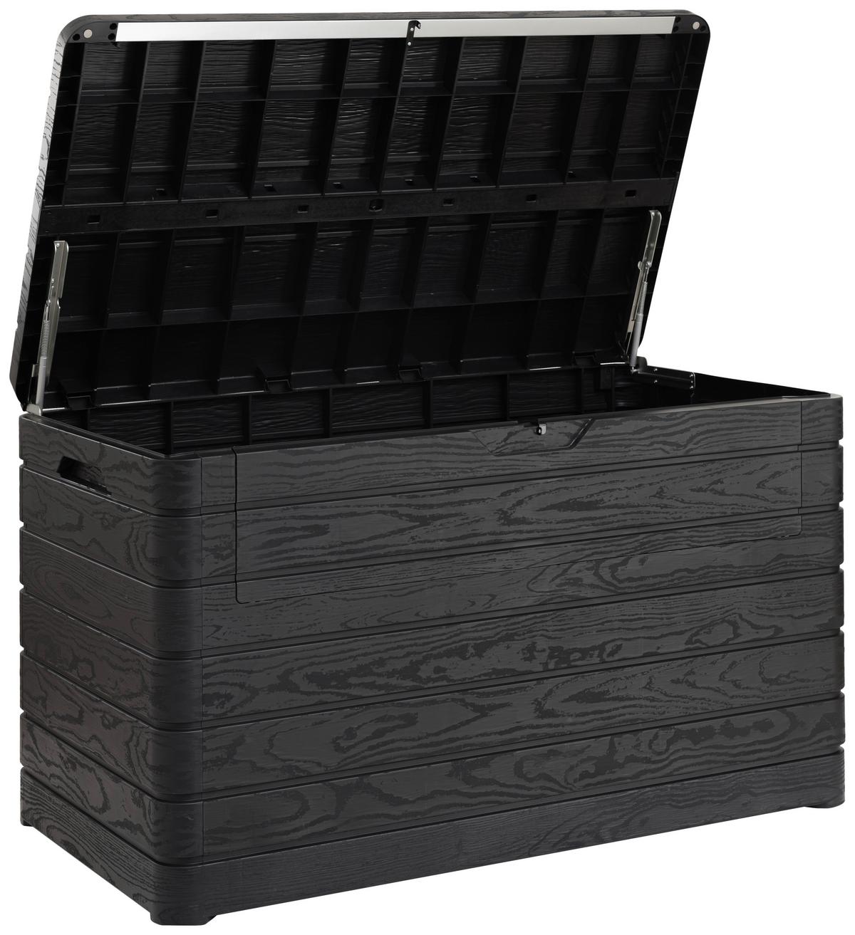 Kissenbox Dolomiti Anthrazit Kunststoff - Anthrazit, Basics, Kunststoff (146/85/82cm) - Mömax