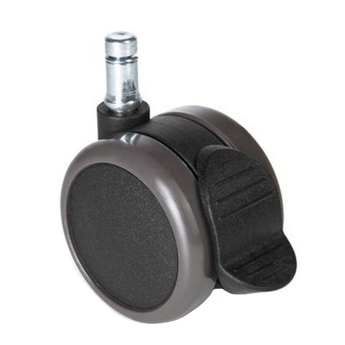 Set Kolesc Za Vrtljivi Stol Rolo Stop, Črna, 5-Delni - črna, Basics, kovina/umetna masa (5/7/6,5cm) - MID.YOU