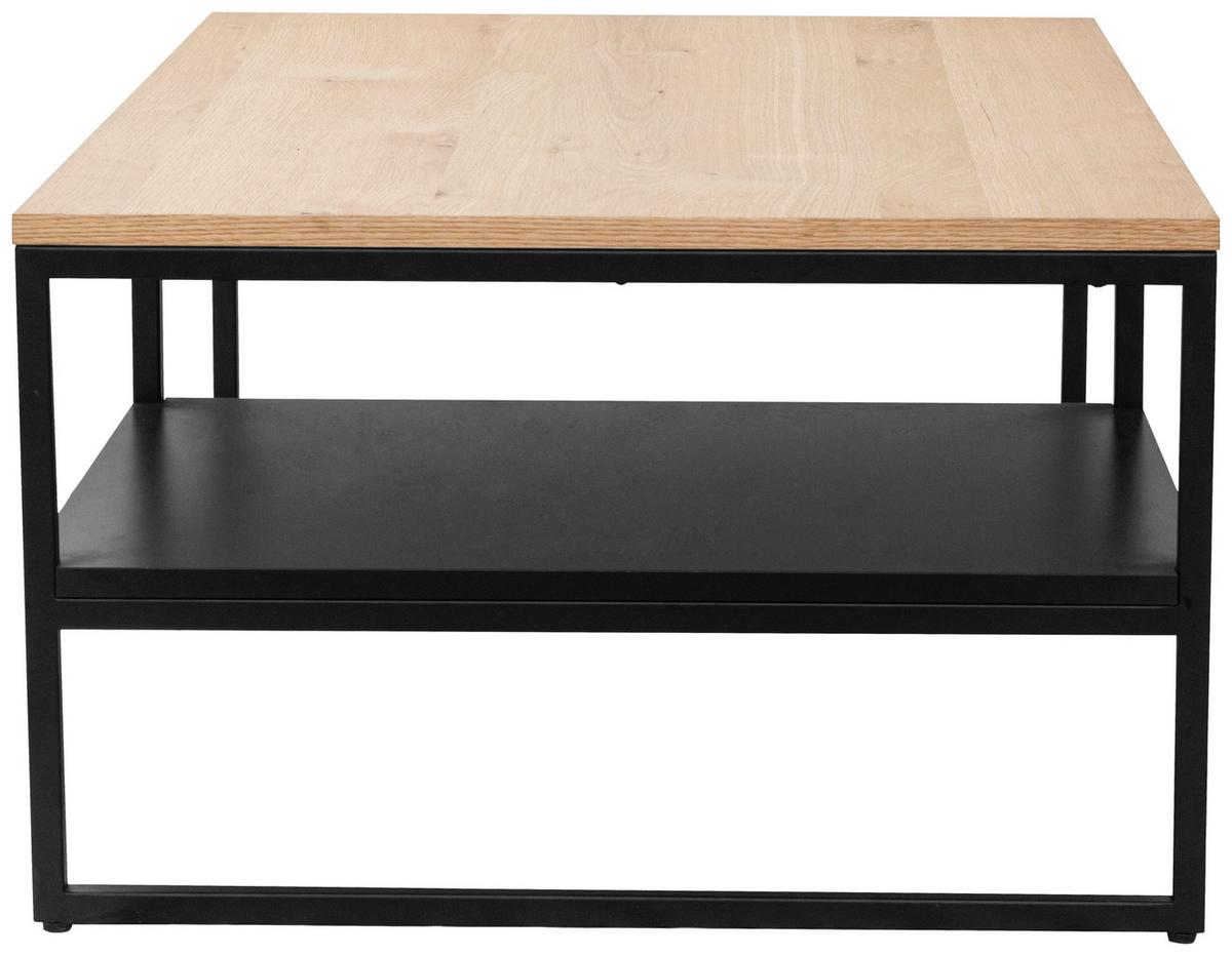 STOLIK KAWOWY TACOMA - kolor dębowy/czarny, Design, materiał drewnopochodny/metal (110/70/45cm) - MID.YOU