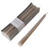 Stabkerze Twisto II Hellgrau, 6-teilig - Hellgrau, Modern (2/20cm) - Modern Living