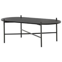 COUCHTISCH PUEBLO - Schwarz, Design, Holzwerkstoff/Metall (120/60/45cm) - Livetastic