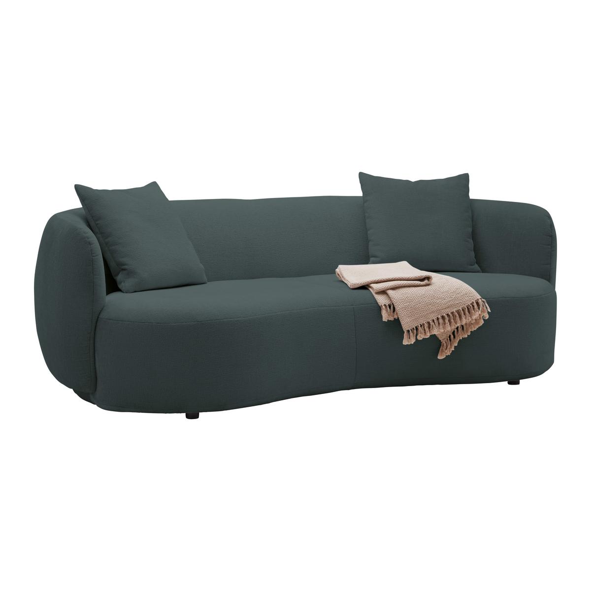 Bigsofa Leonas Anthrazit - Anthrazit/Schwarz, MODERN, Kunststoff/Textil (235/72/110cm) - Premium Living