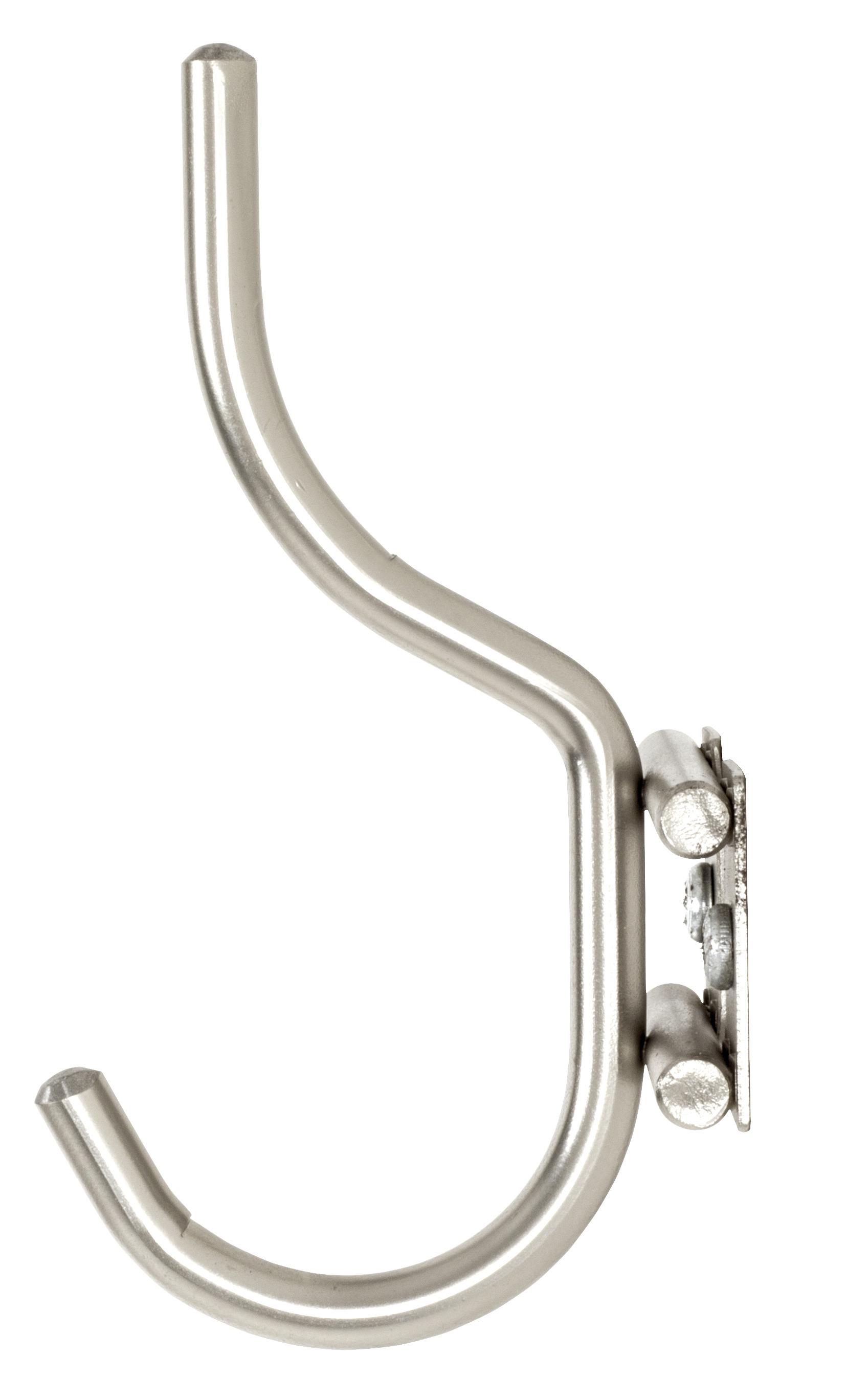 Cuier perete cu cârlige Eider - culoare inox, Modern, metal (22/14/8cm) - Modern Living