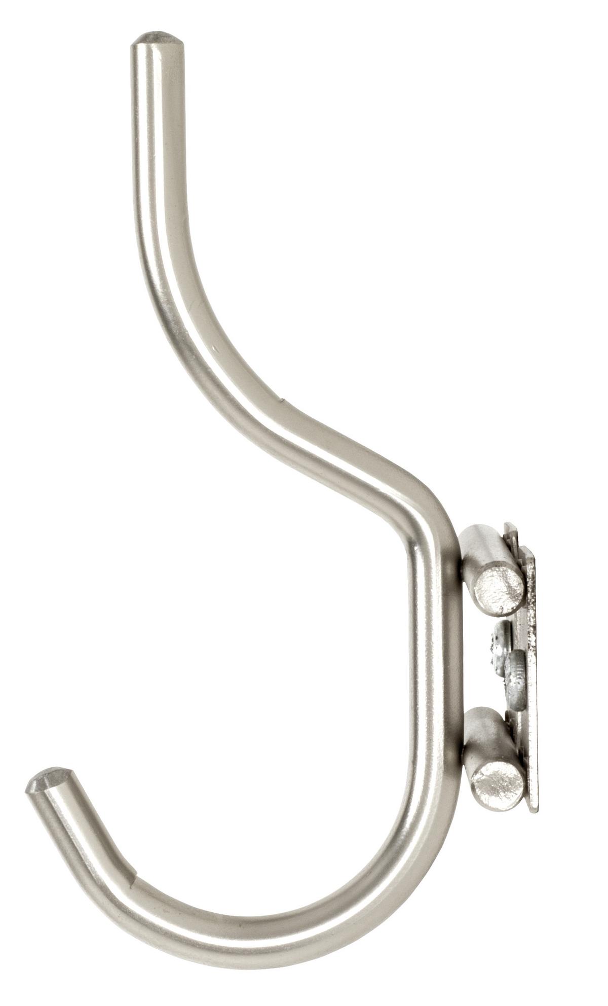 Cuier perete cu cârlige Eider - culoare inox, Modern, metal (22/14/8cm) - Modern Living