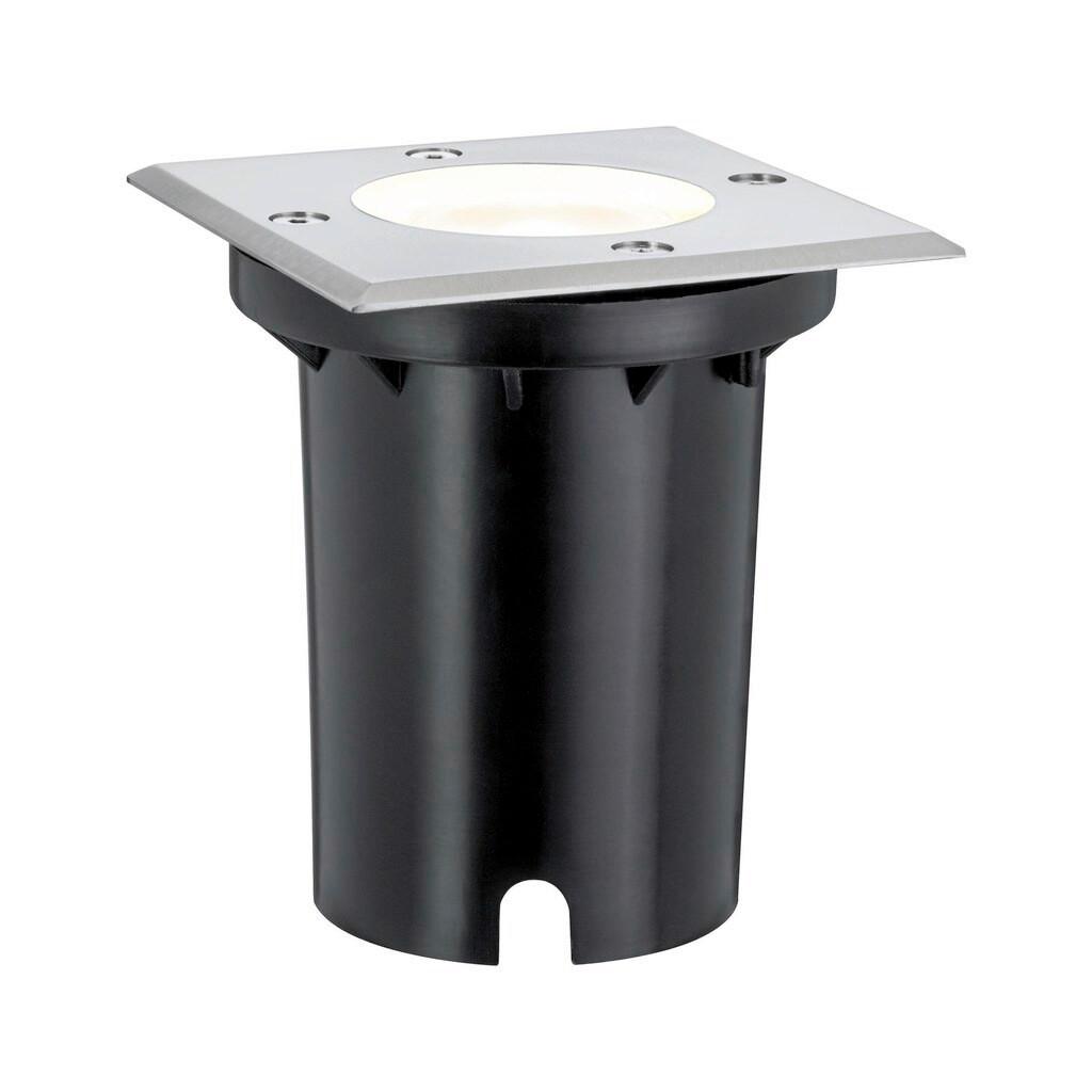 LED-Außenleuchte Floor LED in Edelstahlfarben max. 3,5 W - Edelstahlfarben, Basics, Metall (10,8/12,4/10,8cm) - Paulmann