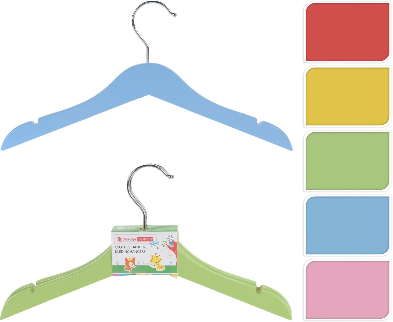 Gyerek Vállfa Kh1000050 - sárga/pink, fa (16cm)