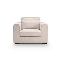 1,5-Sitzer-Sofa Almera Graubeige - Greige/Schwarz, Basics, Holz/Textil (120/92/112cm) - MID.YOU