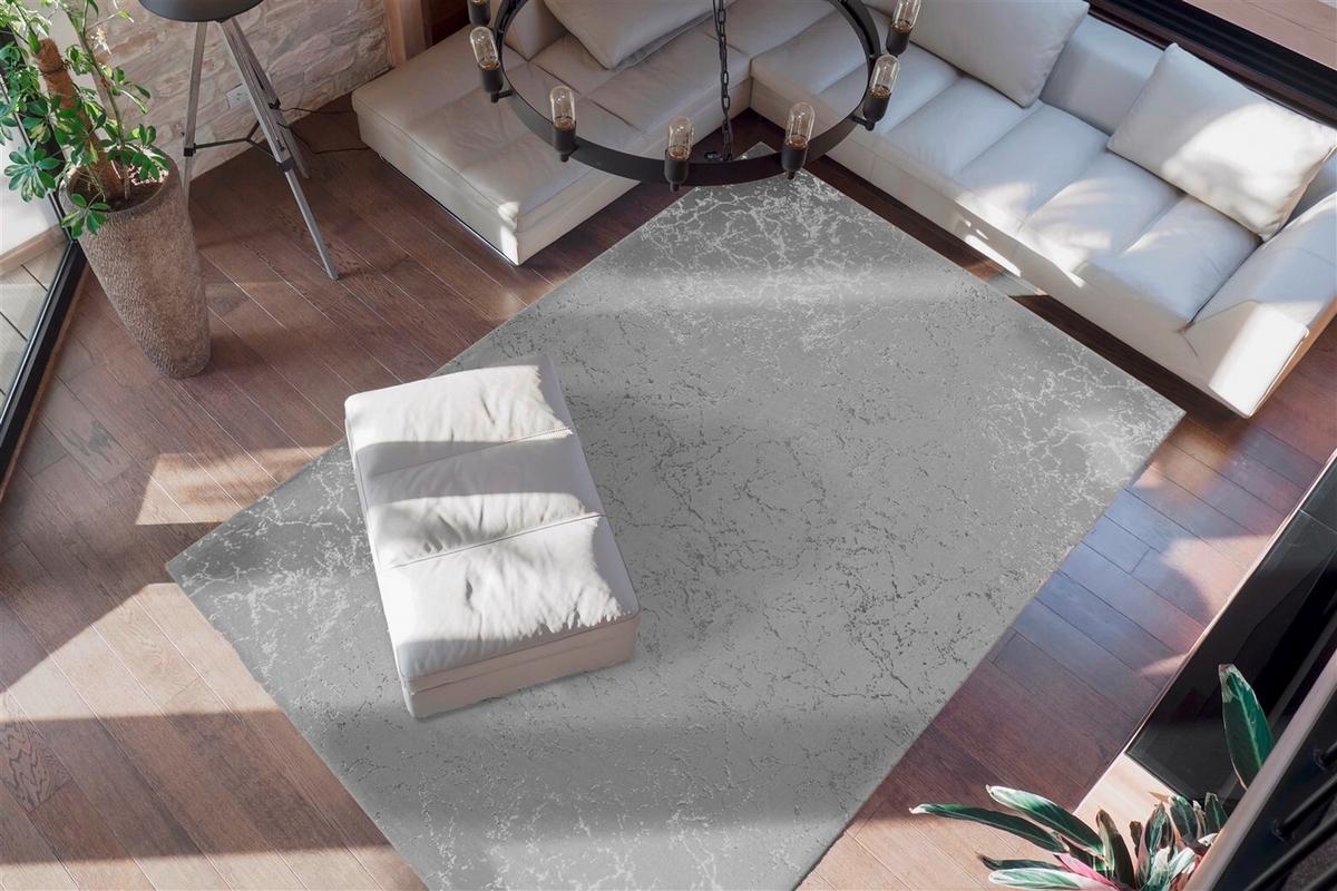 FLACHWEBETEPPICH BIJOU 225 - Taupe/Silberfarben, Konventionell, Textil (80/150cm) - Kayoom