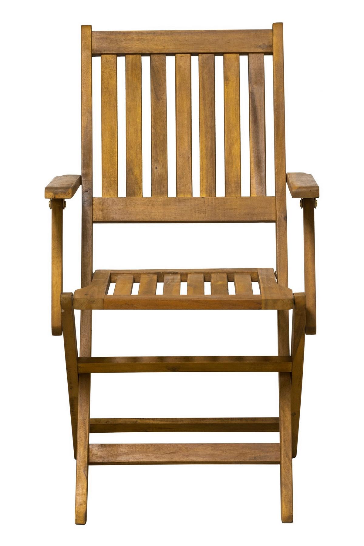 Balkonset 3-tlg. Naturfarben Akazienholz - Naturfarben, Natur, Holz - Gardenson