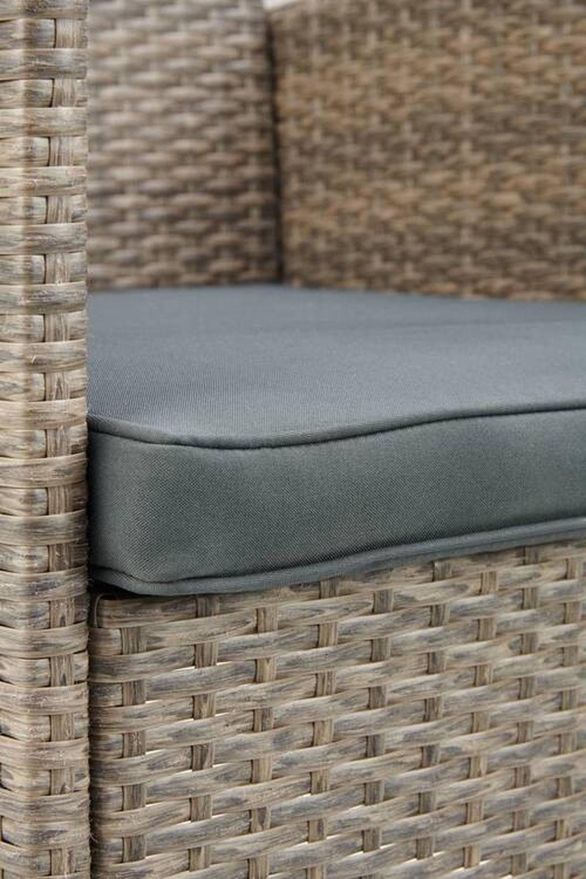 Lounge Garnitura Barbara, Siva - temno siva/črna, Moderno, kovina/umetna masa - Modern Living