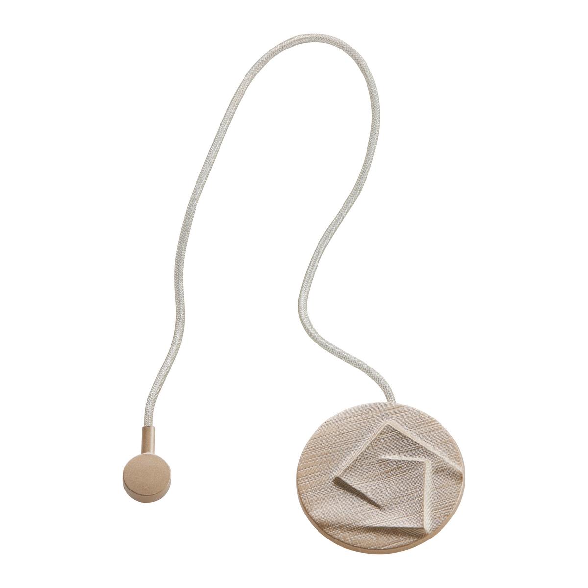 Raffhalter Abstrakt in Goldfarben - Goldfarben, MODERN, Textil (6cm) - Modern Living