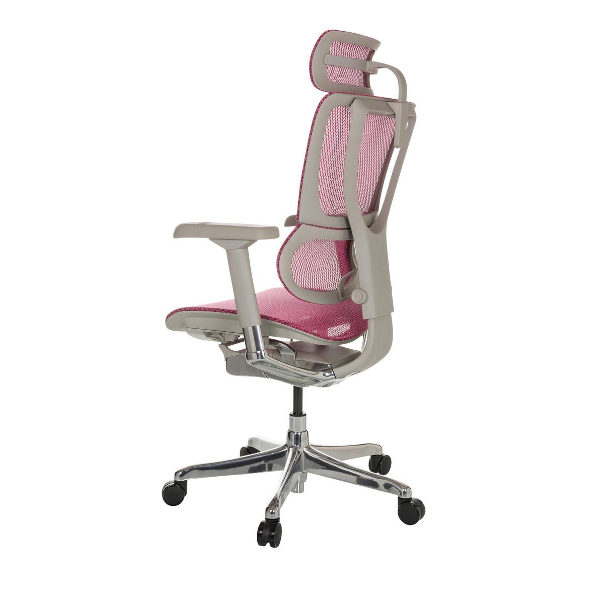 Pisarniški Stol Ergohuman Slim I G, Roza - roza/srebrne barve, Basics, kovina/umetna masa (69/116-138/66cm) - MID.YOU
