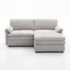 SOFFA ALESSIA - grå/svart, Modern, trä/textil (188/137cm) - Bessagi Home