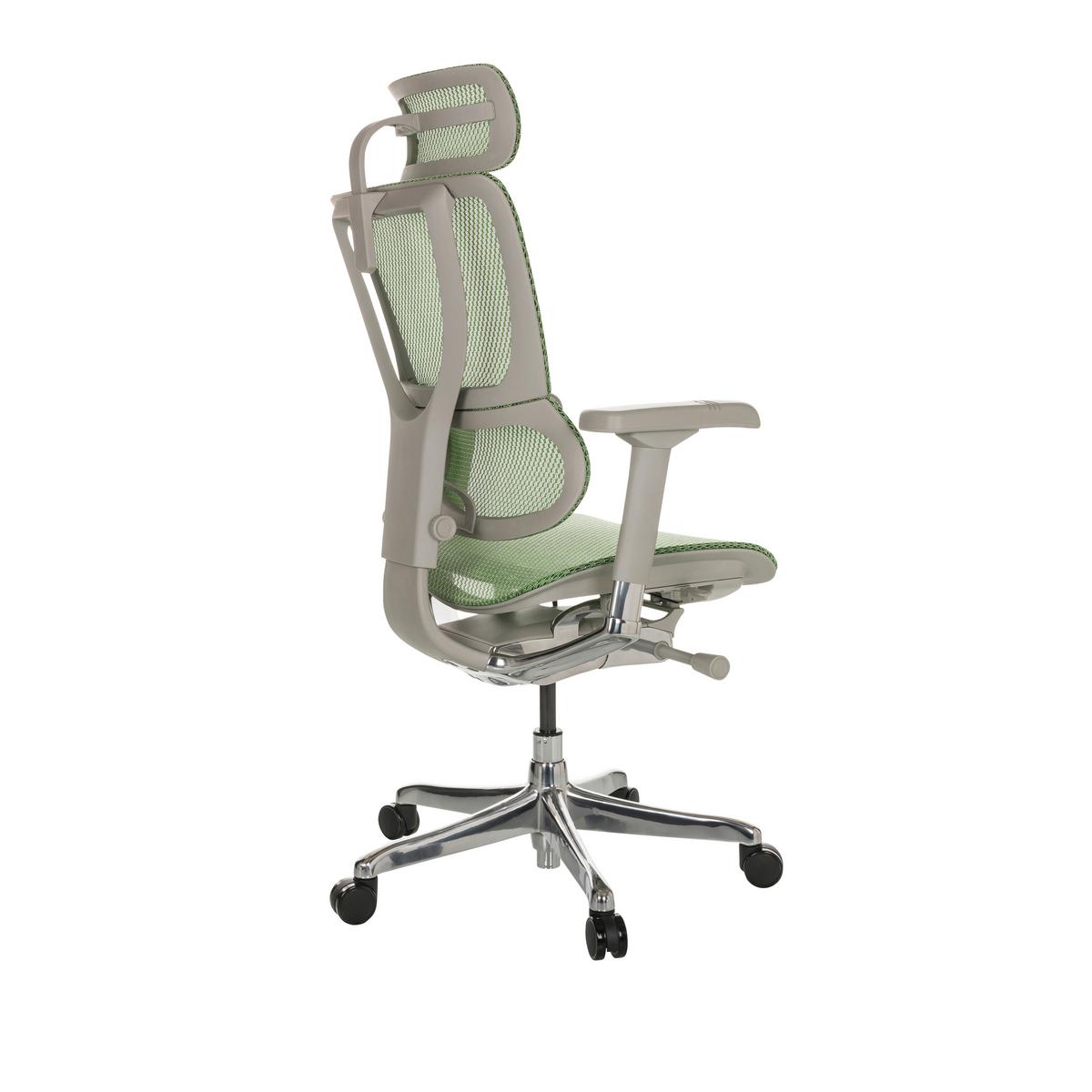 Pisarniški Stol Ergohuman Slim I G, Zelena - srebrne barve/zelena, Basics, kovina/umetna masa (69/116-138/66cm) - MID.YOU