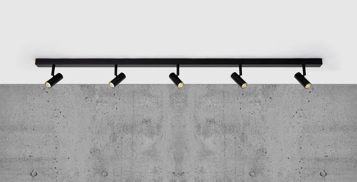 REFLEKTOR SUFITOWY 2112203003 OMARI 5 - czarny, Design, metal (118/12/3,5cm) - Nordlux