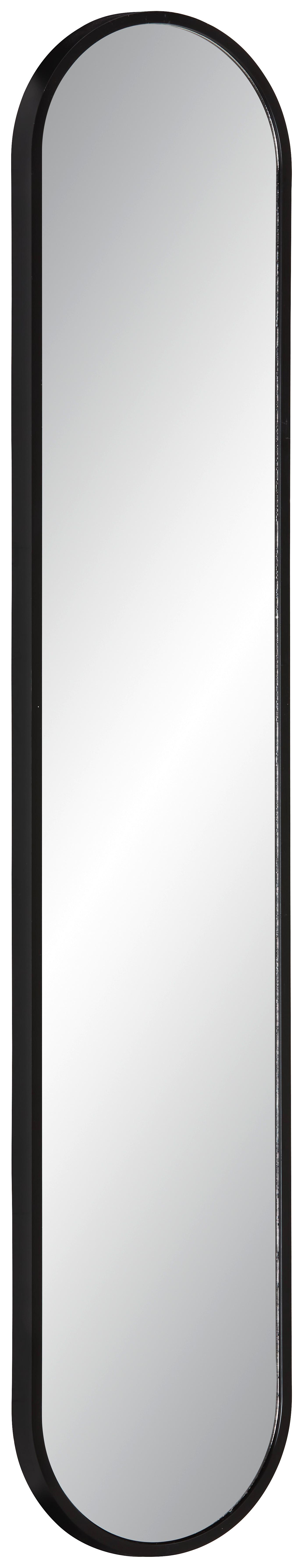 Tükör Moni - fekete, Modern, műanyag/Üveg (20/101cm) - Mömax