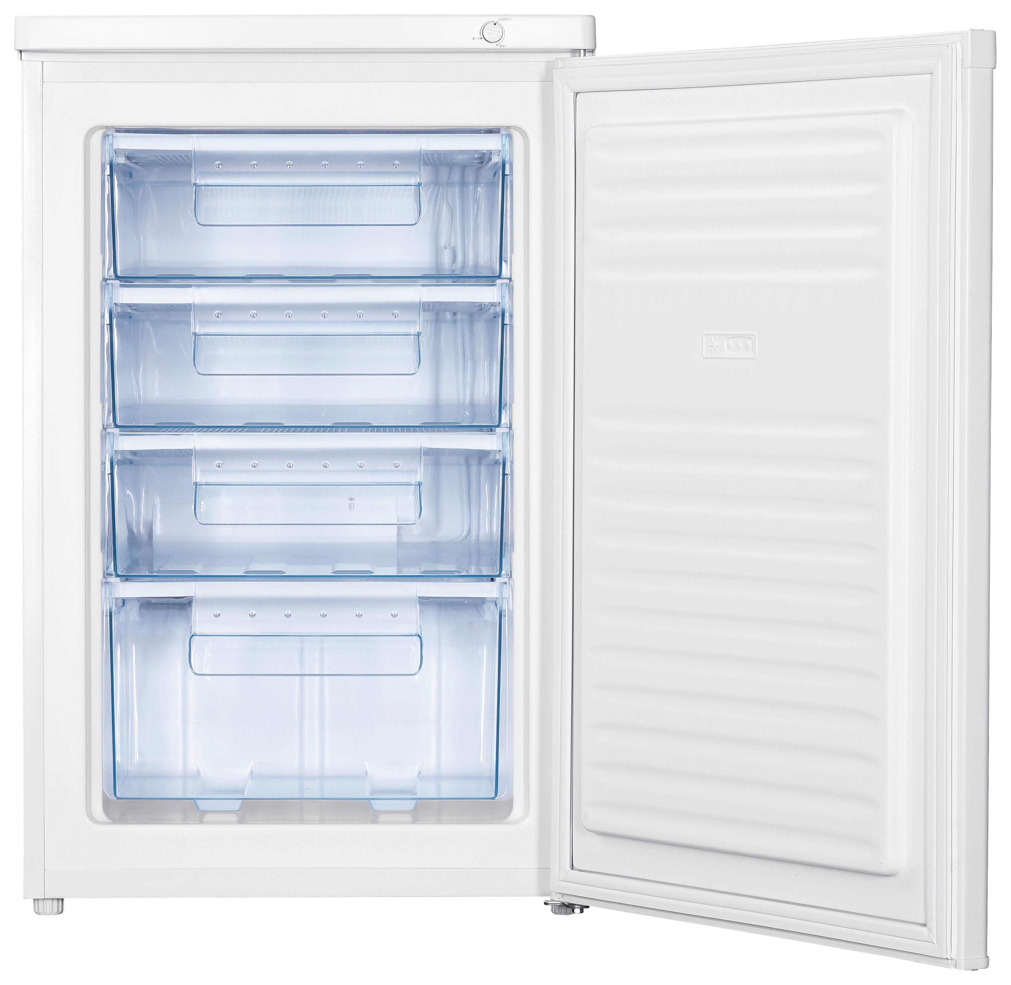 Gefrierschrank Nabo 91 Liter ca. 55x85x58 cm Weiß - Weiß, Basics, Glas/Kunststoff (55/85/58cm)