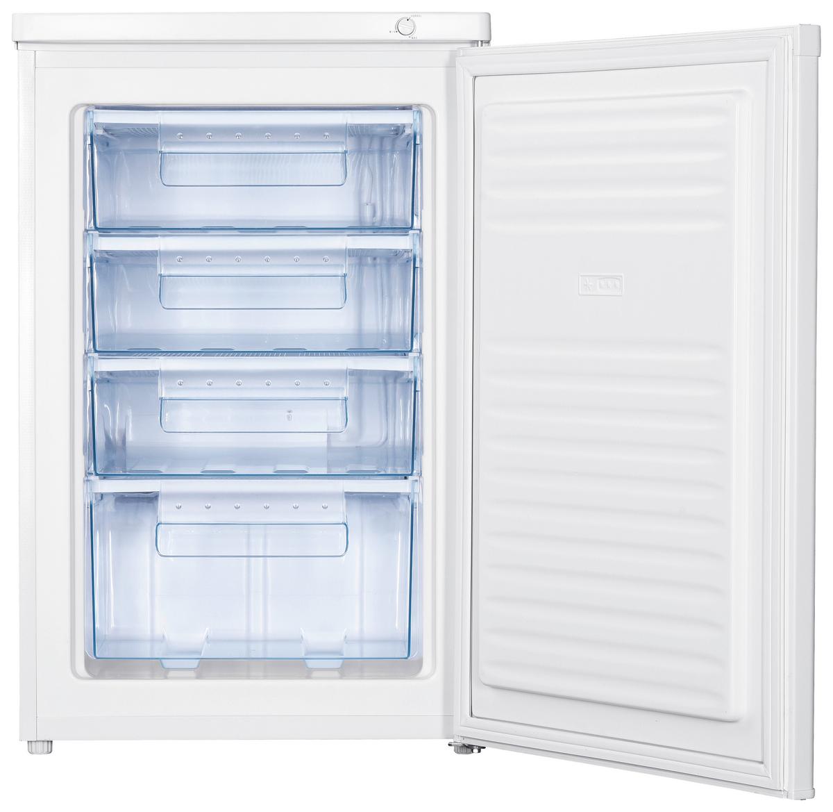 Gefrierschrank Nabo 91 Liter ca. 55x85x58 cm Weiß - Weiß, Basics, Glas/Kunststoff (55/85/58cm) - Nabo