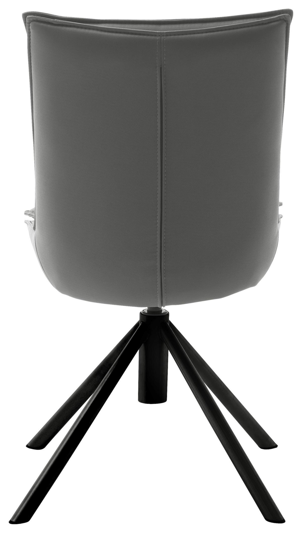 ZESTAW KRZESEŁ HOUSTON - antracytowy/czarny, Design, metal/tkanina (49/90/65cm) - Novel