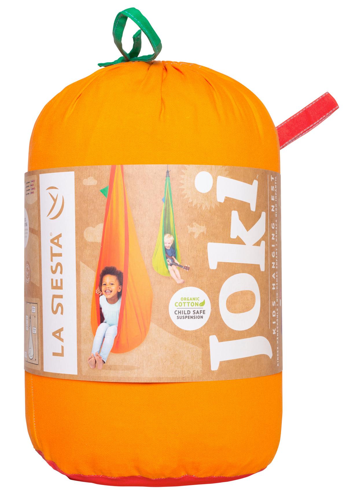 Kinderhängesessel Kids Orange - Dunkelorange/Orange, KONVENTIONELL, Textil (70/200-400/150cm) - La Siesta