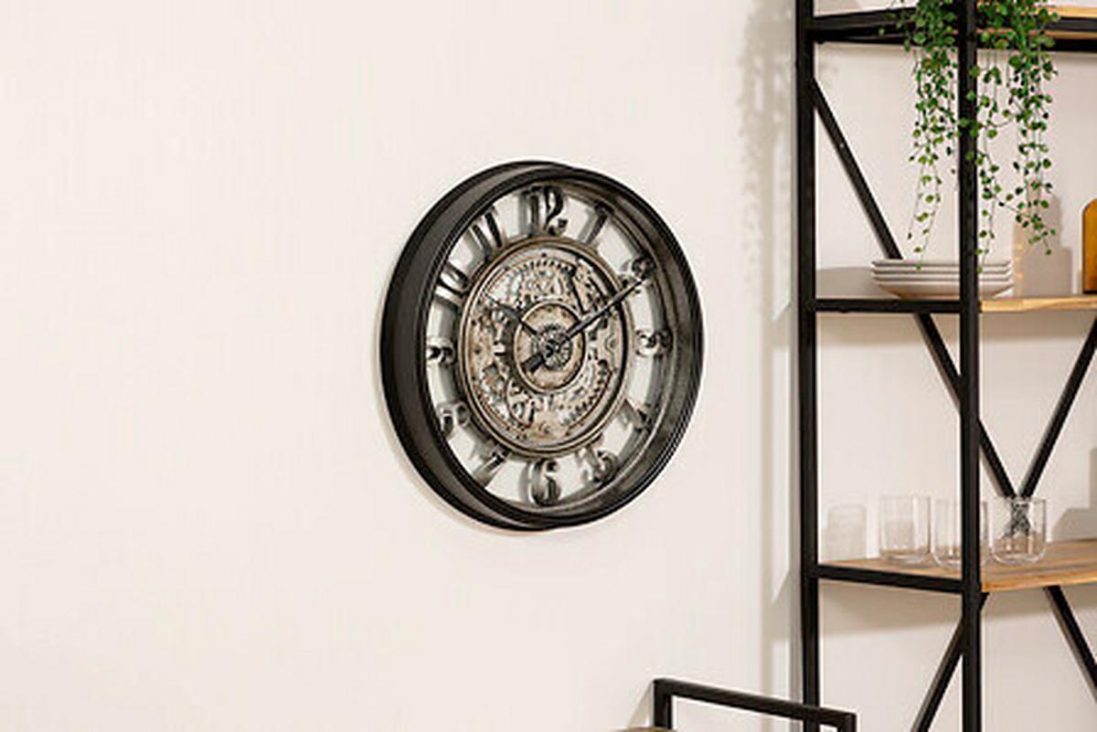 Stenska Ura Atmosphera - temno siva, Moderno, umetna masa (51cm) - Mömax