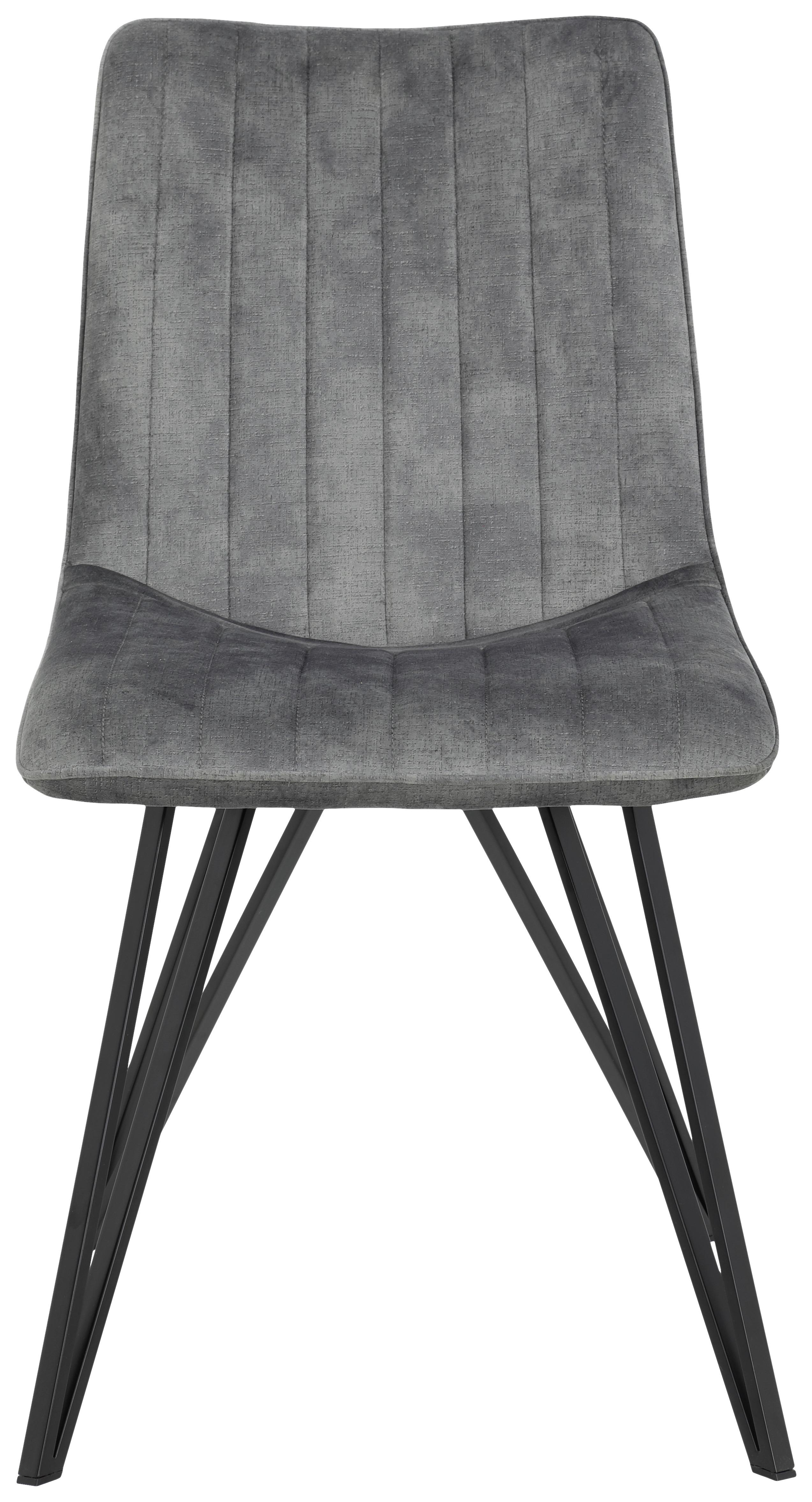Scaun Marie S - negru/gri, Modern, metal/textil (47/87/58cm) - Mömax