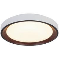 LAMPA SUFITOWA TINA - czarny/biały, Trend, tworzywo sztuczne/metal (40/7cm) - Novel