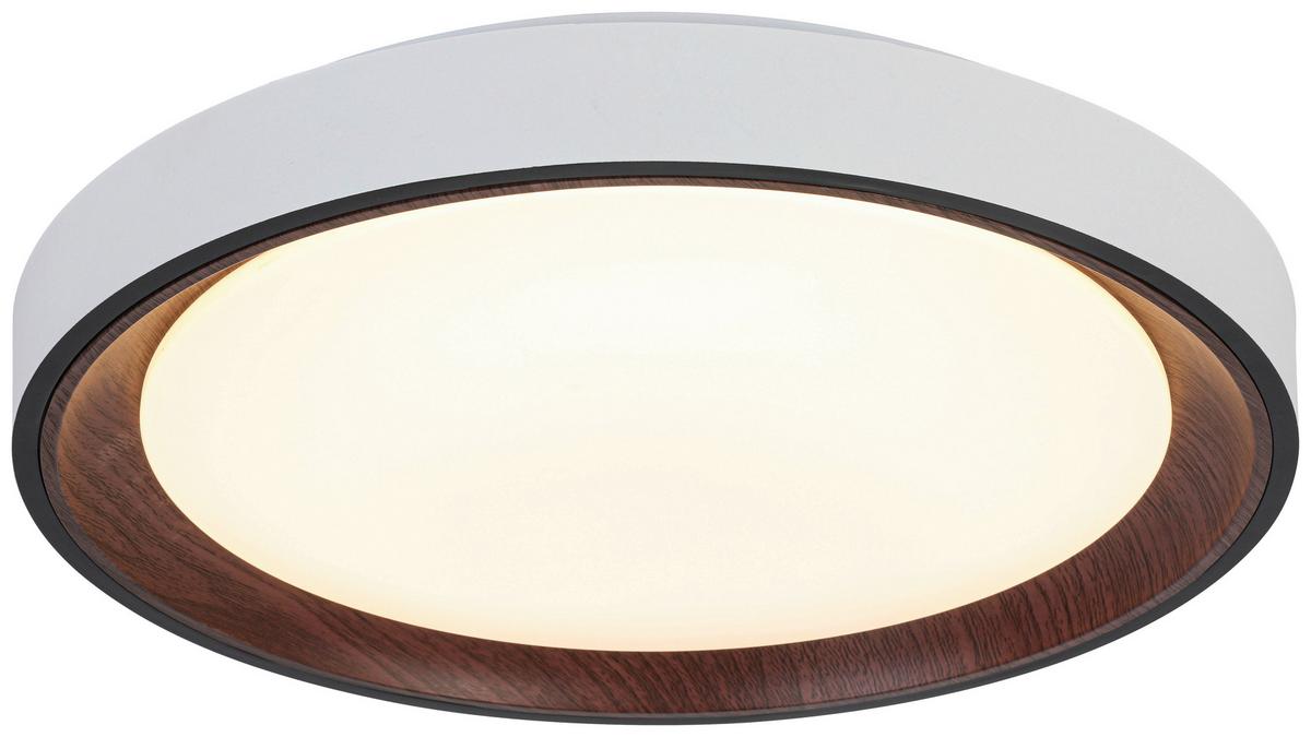 LAMPA SUFITOWA TINA - czarny/biały, Trend, tworzywo sztuczne/metal (40/7cm) - Novel