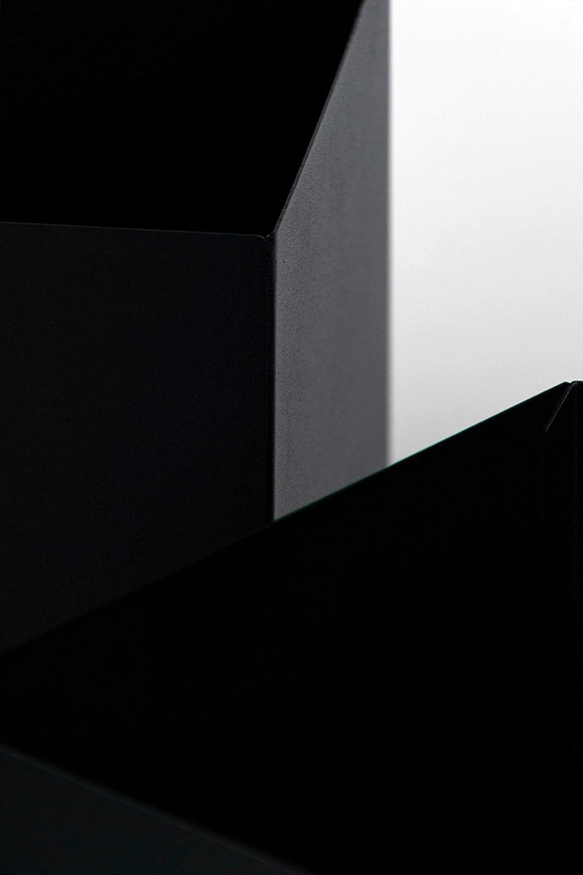 Blumenständer Schwarz - Schwarz, Basics, Metall (25/25/25cm)