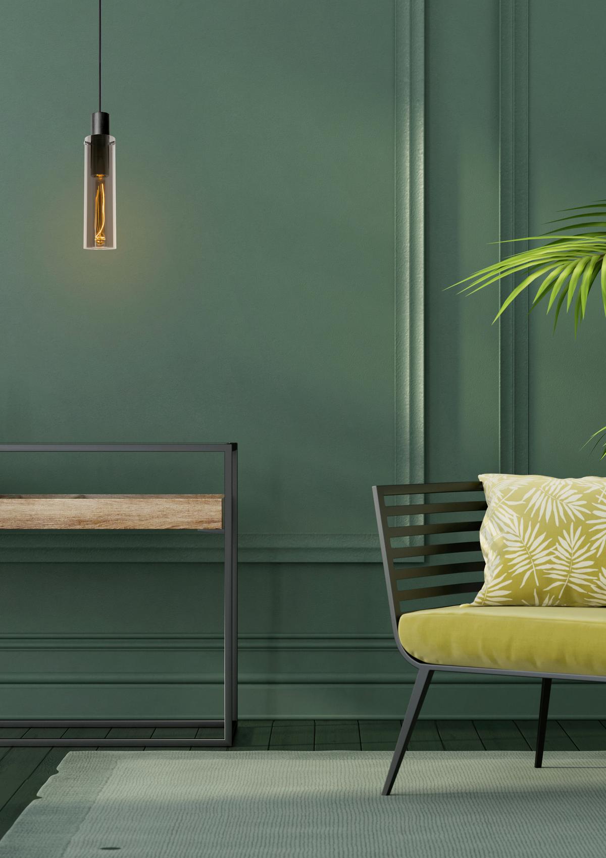 LAMPA ZWIESZANA 74404/01/65 ORLANDO - jasnoszary, Design, szkło (10/10/172cm) - Lucide