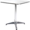 Gartentisch Silvester In Alu - Chromfarben/Alufarben, Kunststoff/Metall (60/70/60cm) - MÖMAX modern living