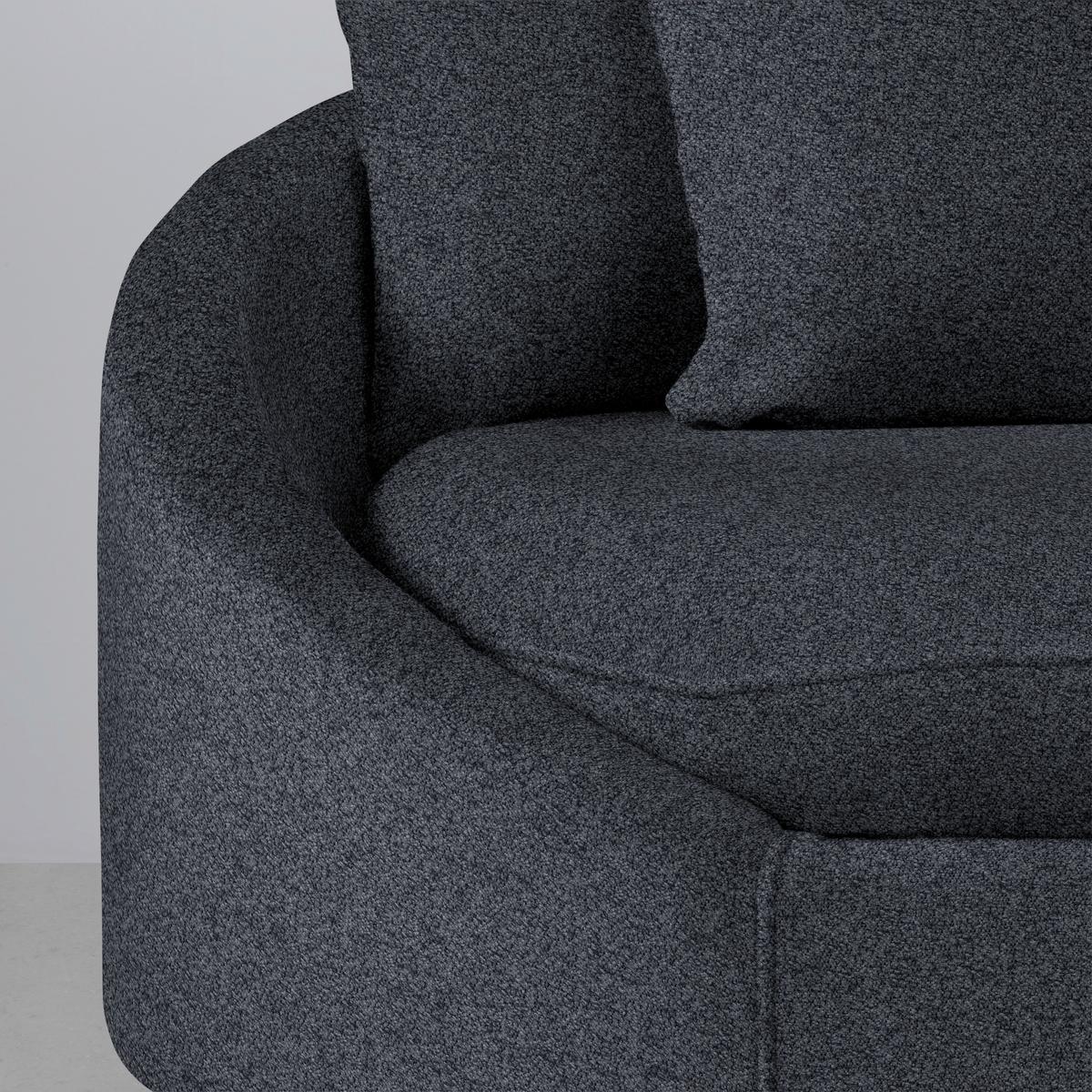 Ecksofa Axel Dunkelgrau - Dunkelgrau/Schwarz, MODERN, Textil/Metall (291/87/250cm) - Mömax