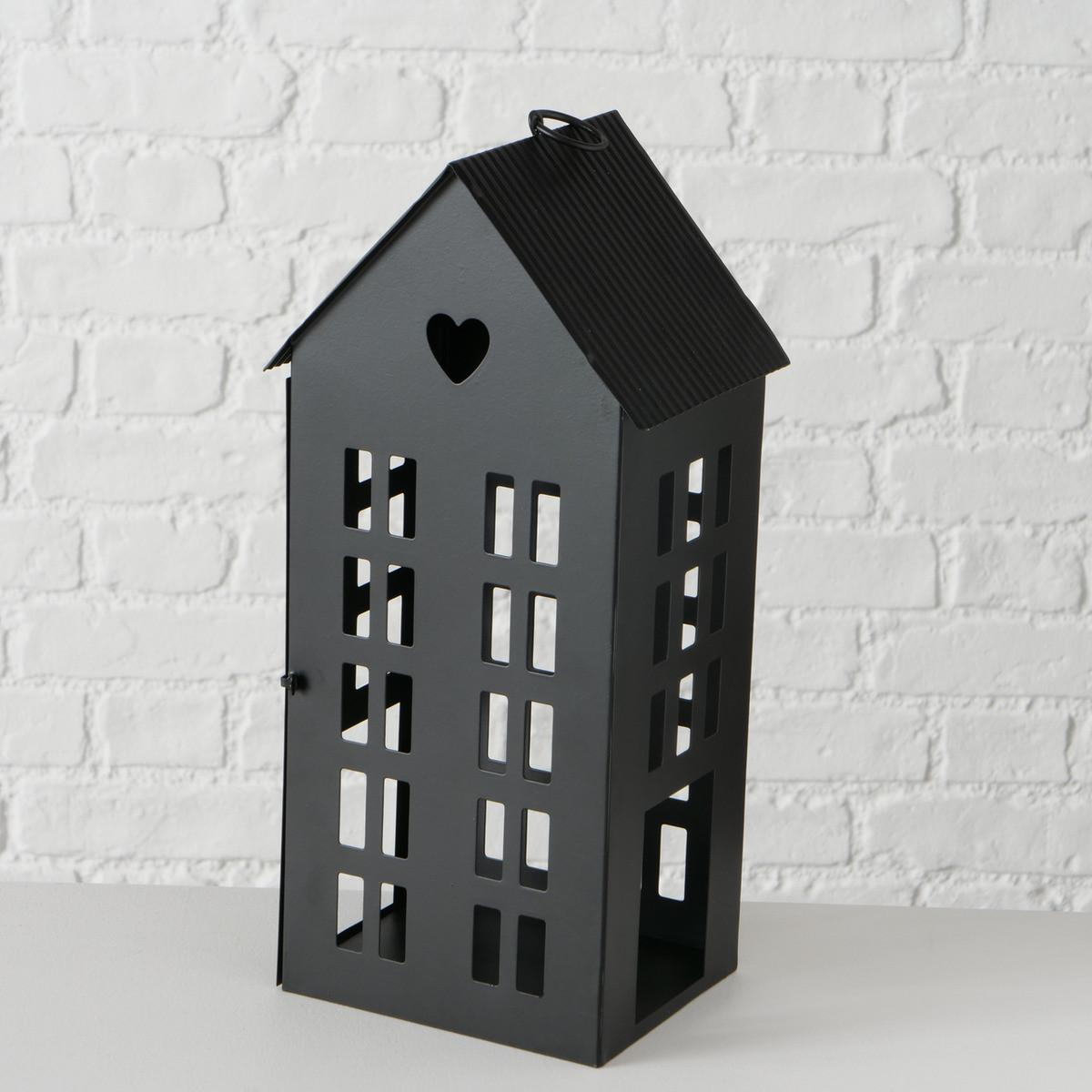 Lámpás Alamo I - fekete, Basics, fém (17/35/13cm) - Modern Living