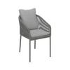 SET DE FAUTEUILS DE JARDIN PEPE - gris/noir, MODERN, métal/matière synthétique (55/83/62cm) - Bessagi Garden